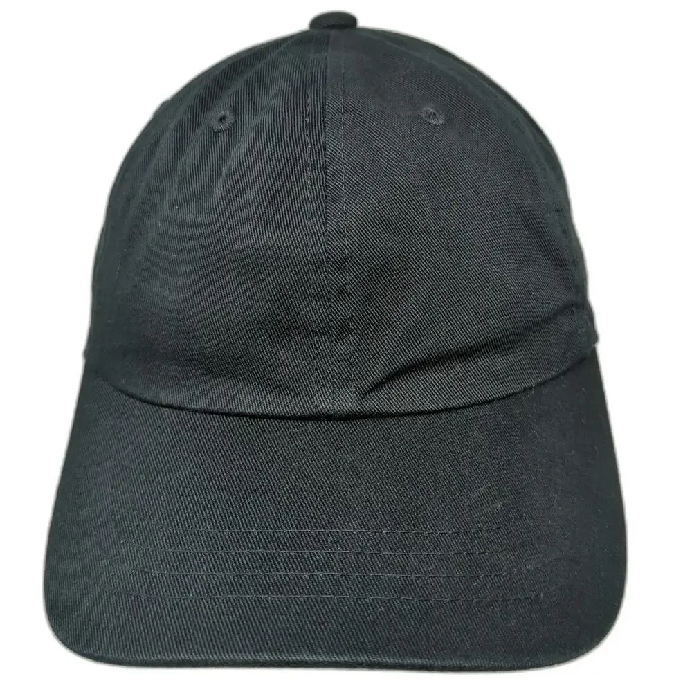 Yupoong Baseball Cap Black One Size Flowertown Cannabis Slideback Adjustable Hat